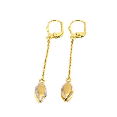 Sárga arany csüngős fülbevaló