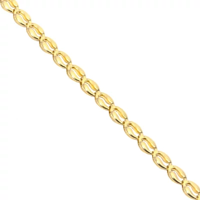 Sárga arany  fűzött karkötő