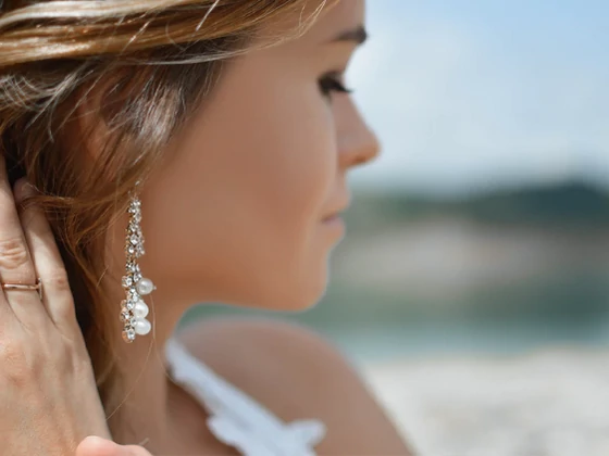 Swarovski kristállyal díszített fülbevaló