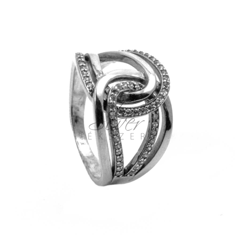 57-es modern ezüst gyűrű