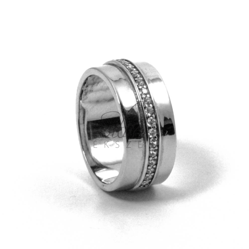 55-ös modern ezüst gyűrű