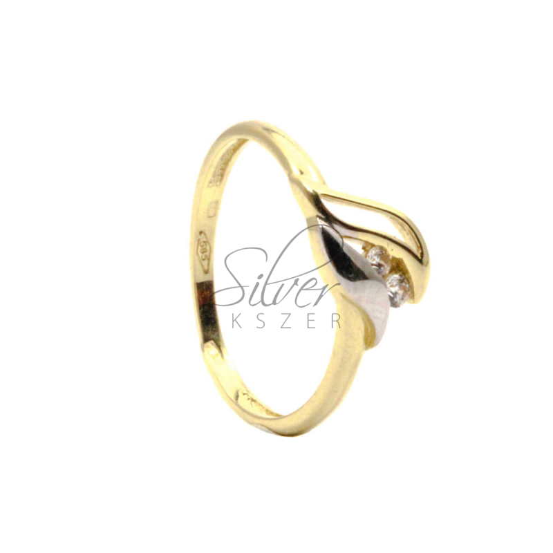 58-as méretű sárga arany modern gyűrű