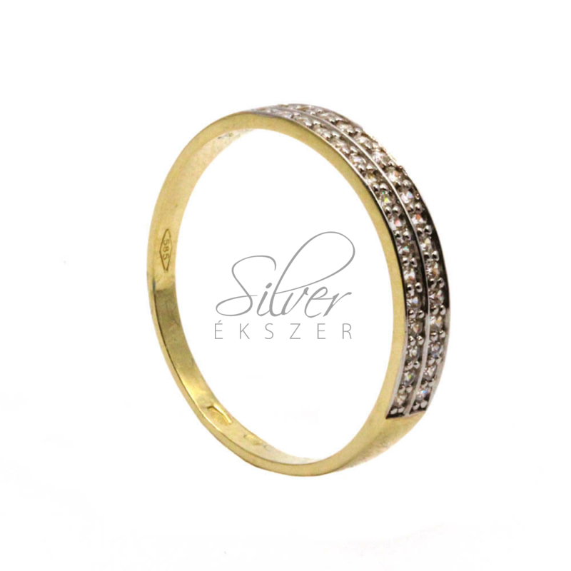 59-es méretű sárga arany modern gyűrű