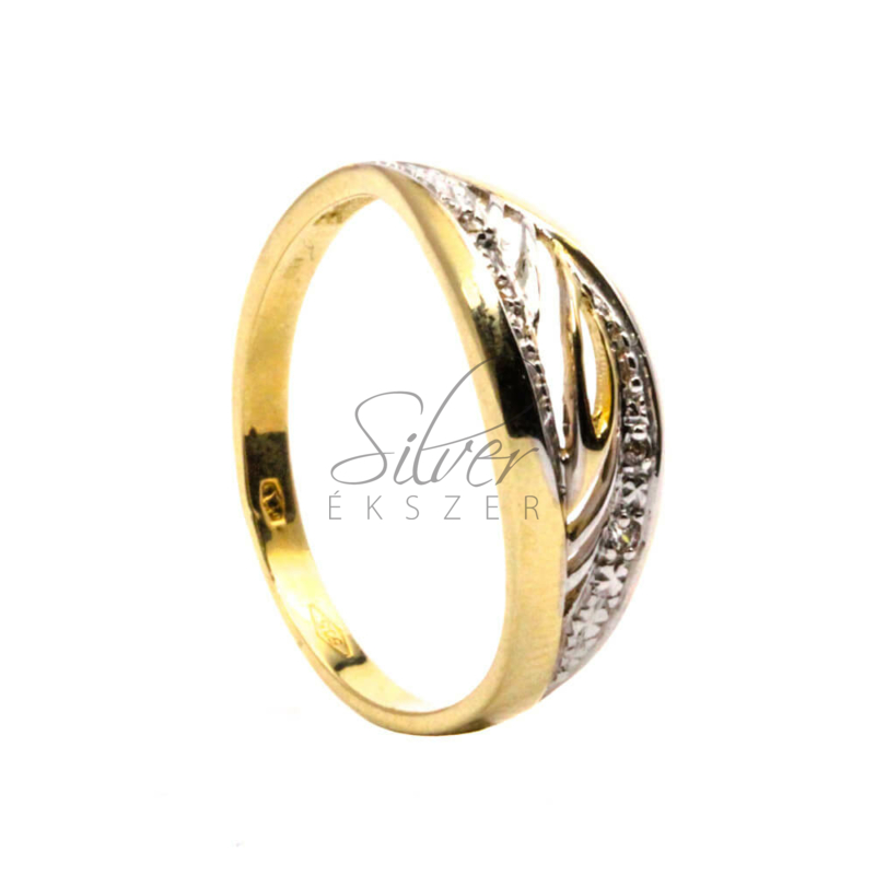 57-es méretű sárga arany modern gyűrű