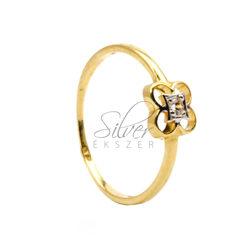49-es sárga arany virág formájú gyűrű