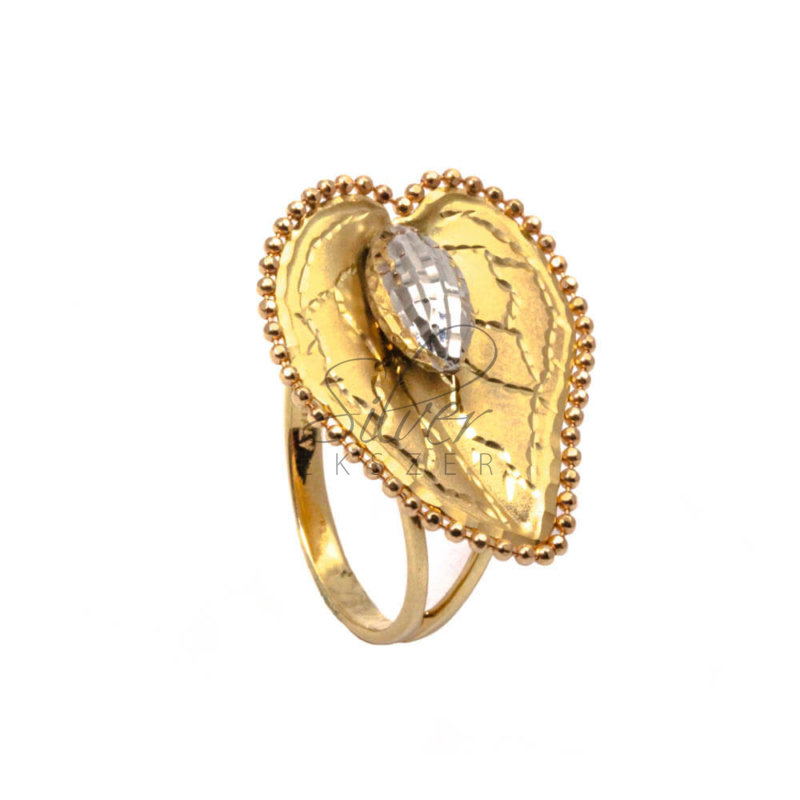58-as sárga arany virág formájú gyűrű