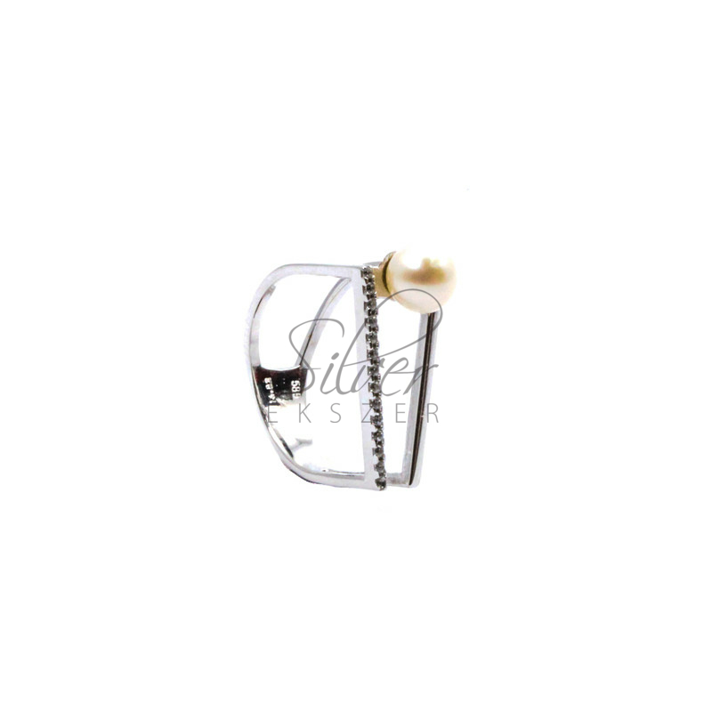 54-es méretű fehér arany modern női gyűrű
