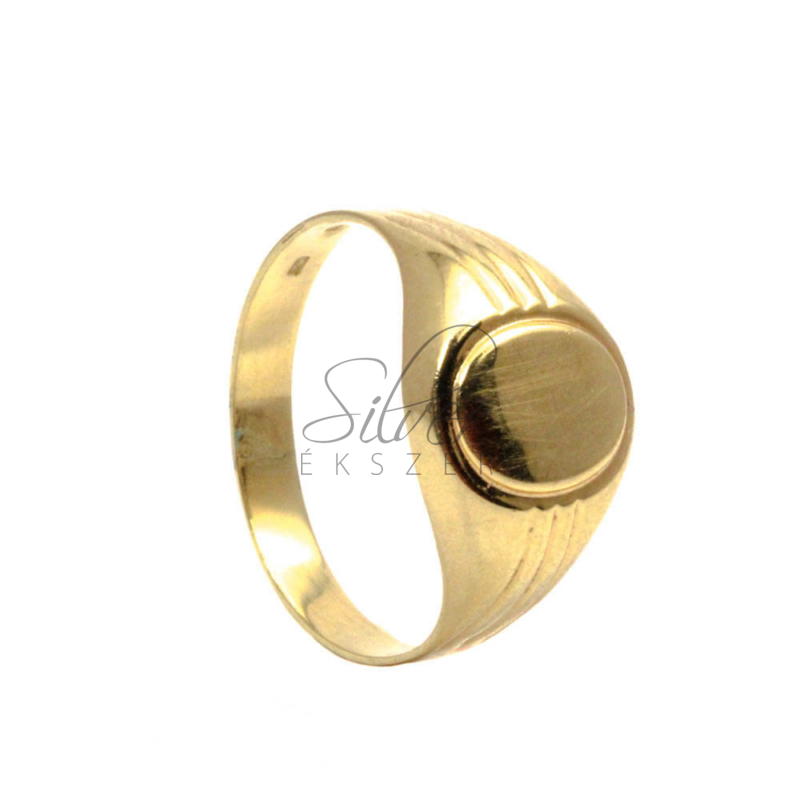 68-as méretű sárga arany pecsét gyűrű
