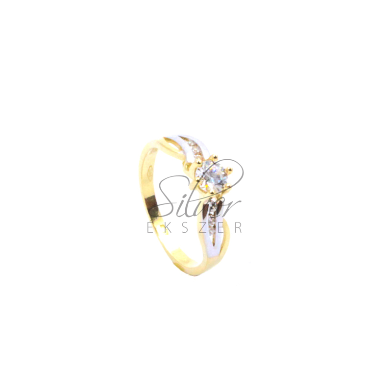 54-es méretű modern lánykérő arany gyűrű