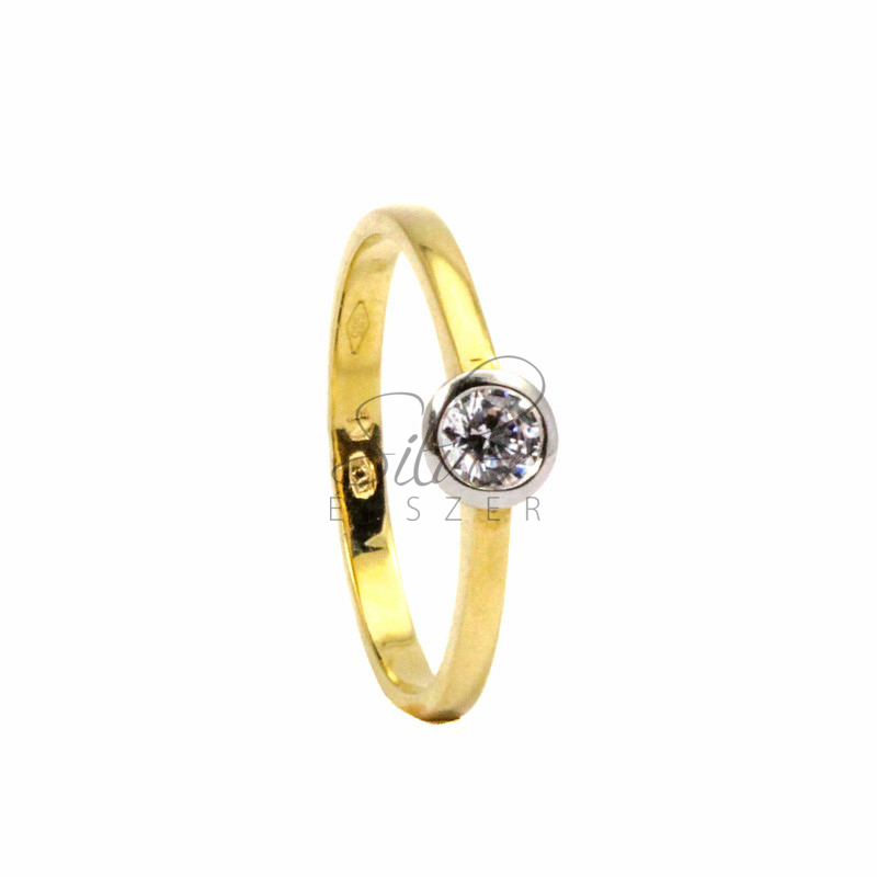 58-as sárga arany lánykérő gyűrű